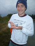 Connor with snail